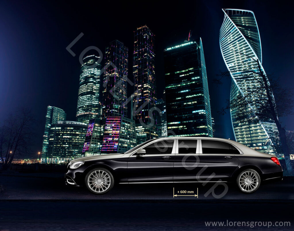 удлинение Майбах s-class 222 на 60 см в Москве