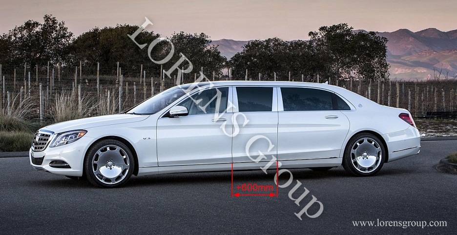 удлиненный лимузин Maybach с перегородкой